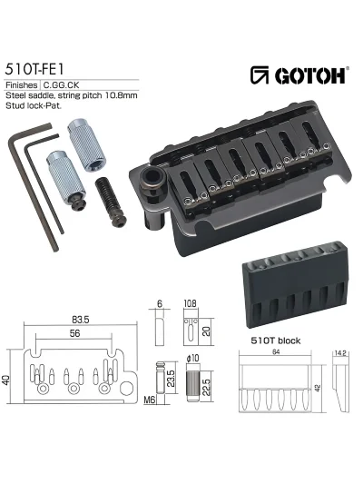 Тремоло Gotoh 510T-FE1 (CK)