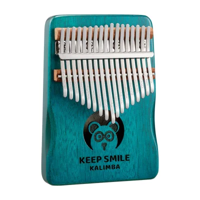 Калімба Hluru Huashu KHR17 Naughty Bear Mahogany Blue (17 нот, червоне дерево)