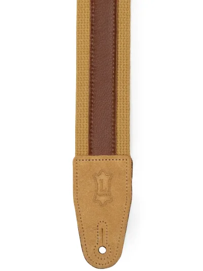 Ремінь для гітари Levy’s MC2CG-TAN-TAN Cotton Combo Series (Tan/Tan)