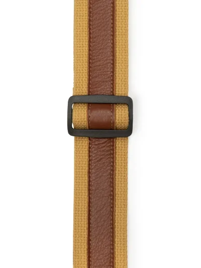 Ремінь для гітари Levy’s MC2CG-TAN-TAN Cotton Combo Series (Tan/Tan)
