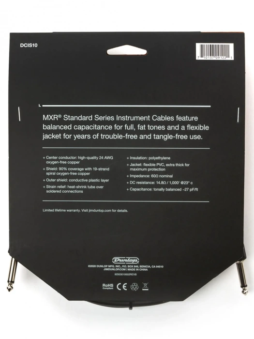 MXR DCIS10 Standard Instrument Cable (3m)