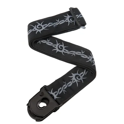 Ремінь для гітари D'Addario 50PLA04 Planet Lock Guitar Strap (Barbed Wire)
