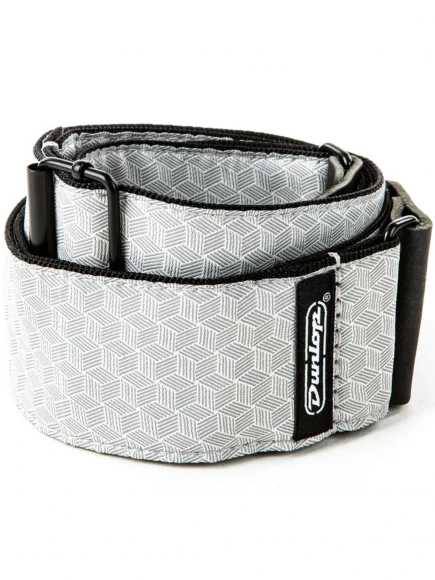 Ремінь для гітари Dunlop D6712 Jacquard Cube Hatch Light Grey Strap