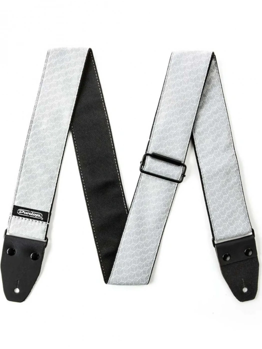 Dunlop D6712 Jacquard Cube Hatch Light Grey Strap