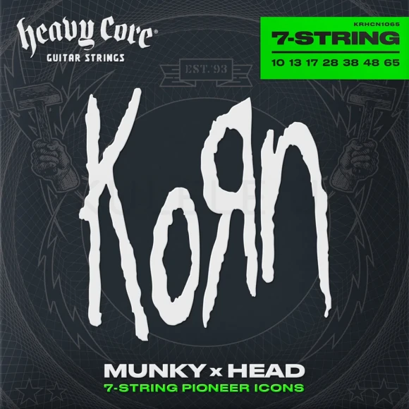 Струны Dunlop KRHCN10657 Heavy Core Korn Guitar Strings 10-65