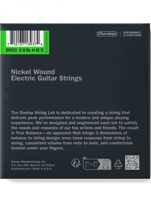 Dunlop DEN1372 Nickel Wound Electric Baritone 13-72