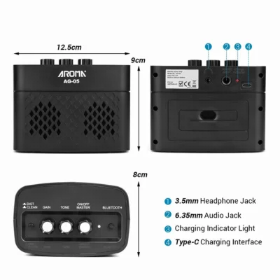 Комбопідсилювач Aroma AMP AG-05 Black