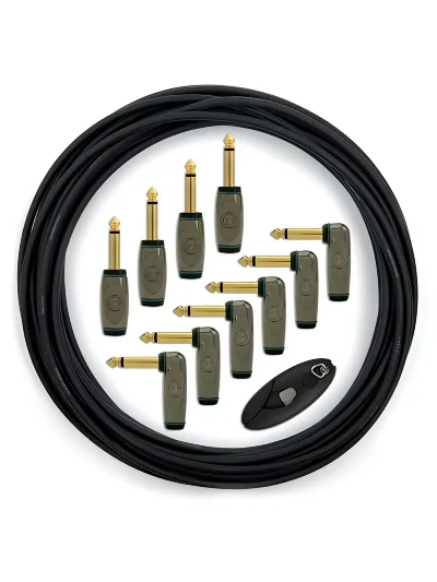 Патч-кабель D'Addario PW-GPKIT-50 DIY Solderless Instrument Cable Kit