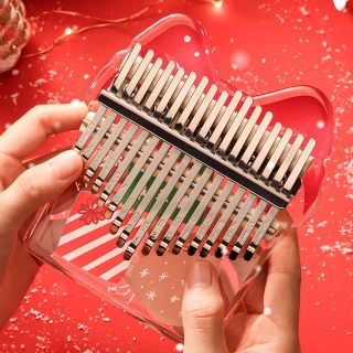 Hluru Huashu KHCG17 Acrylic Christmas Gift Box Kalimba
