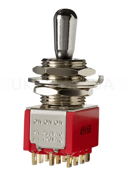 Перемикач Dimarzio EP1111 4PDT Pickup Selector Switch - 3 Position (On/On/On)