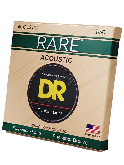 Струни DR RPML-11 Rare Acoustic Phosphor Bronze Custom Light 11-50