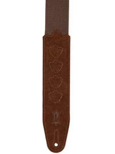 Ремінь для гітари Levy’s MC2PH-BRN PickPocket Cotton Series (Brown)