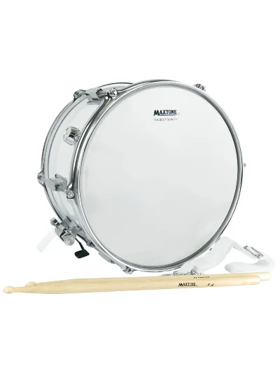 Маршовий барабан Maxtone MSC-12 White
