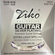 Ziko DUS-010 Silver Wound 10-48 Ziko DUS-010 Silver Wound 10-48