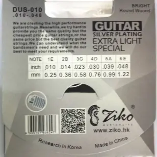 Ziko DUS-010 Silver Wound 10-48