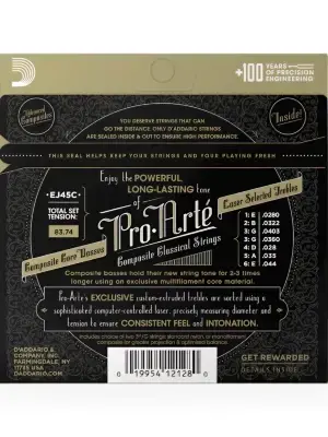 Струни D'Addario EJ45C Pro-Arte Composite Normal Tension