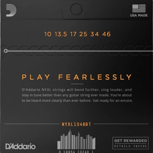 Струни D'Addario NYXL1046BT NYXL Electric Balanced Tension Regular Light 10-46