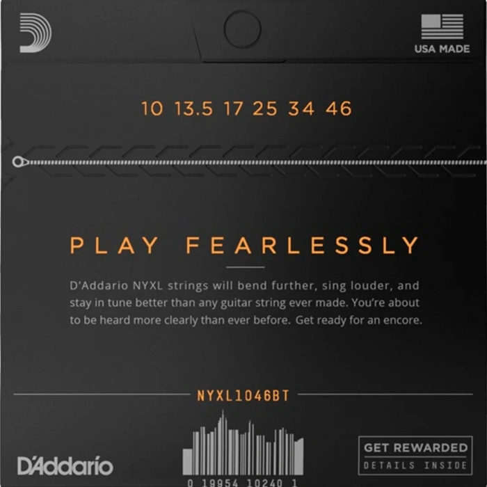 Струни Струни D'Addario NYXL1046BT NYXL Electric Balanced Tension Regular Light 10-46
