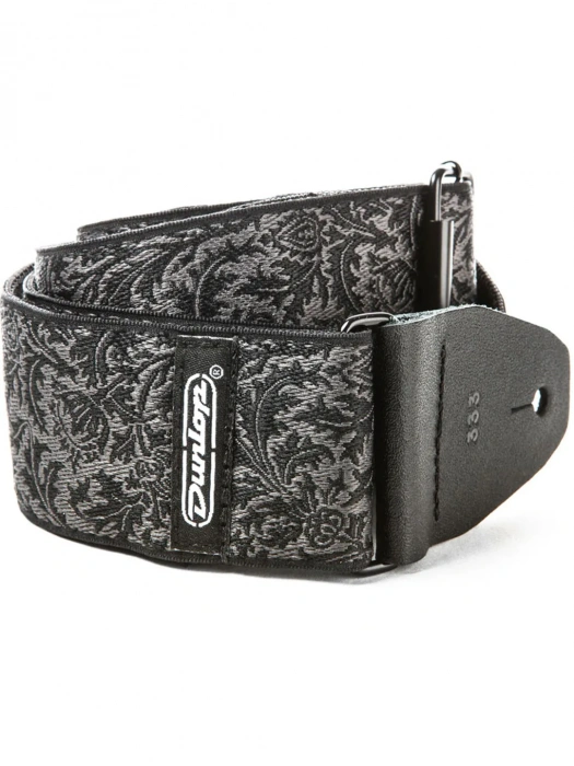 Ремінь для гітари Ремінь для гітари Dunlop D6714 Jacquard Black Thistle Strap