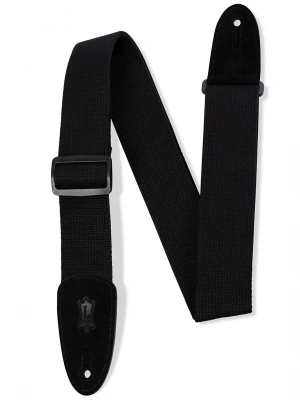 Levy’s MC8-BLK Classics Series Cotton Guitar Strap (Black)