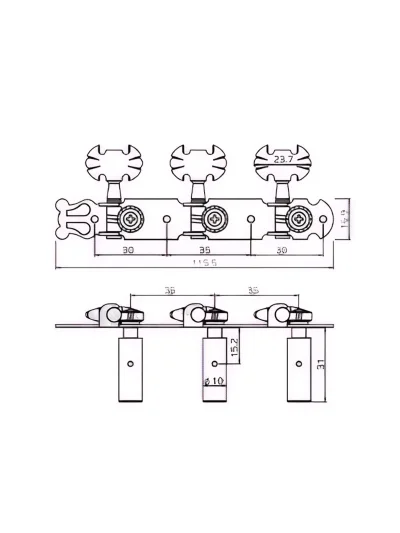 Кілки Paxphil JC79 3+3 GD