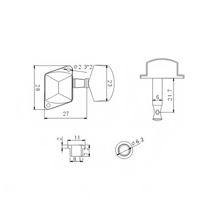 Кілки Кілки Overtone MHA002 CR 3+3