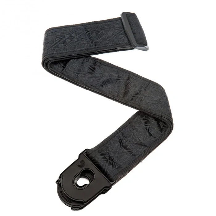 Ремінь для гітари Ремінь для гітари D'Addario 50PLB01 Planet Lock Guitar Strap (Black Satin)