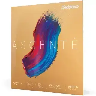 D'Addario A310 1/2M Ascenté Violin String Set 1/2 Scale Medium Tension