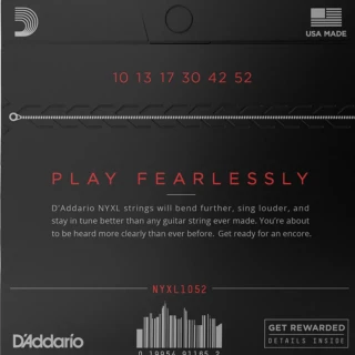 D'Addario NYXL1052NYXL Electric Light Top/Heavy Bottom 10-52