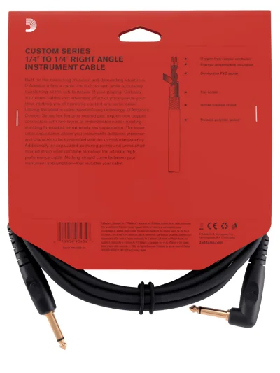 Інструментальний кабель D'Addario PW-GRA-20 Custom Series Instrument Cable (6m)