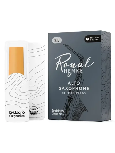 Тростина D'Addario RHKP10ASX250 Royal Hemke Organic Alto Sax #2.5 10 Pack