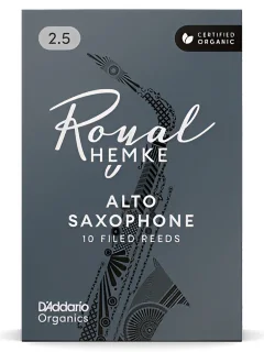 D'Addario RHKP10ASX250 Royal Hemke Organic Alto Sax #2.5 10 Pack