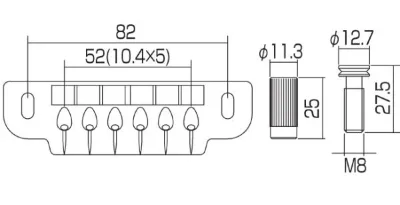 Бридж-тейл Gotoh 510UB (CK)