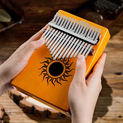 Калімба Hluru Huashu KHS17 Sun Poplar Yellow (17 нот, тополя)