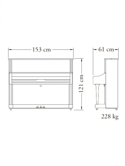 Yamaha U1 (Polished White)