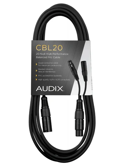 Мікрофонний кабель Audix CBL20 Premium XLR mic cable (6m)