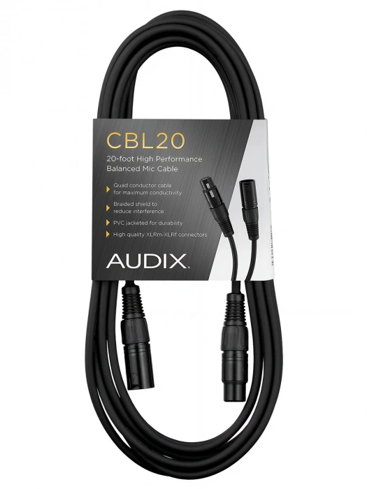 Audix CBL20 Premium XLR mic cable (6m)