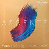 D'Addario A310 3/4M Ascenté Violin String Set 3/4 Scale Medium Tension