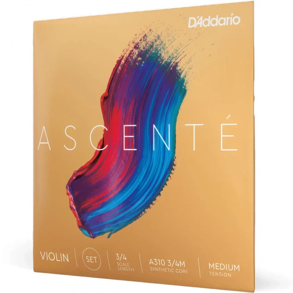 Струны D'Addario A310 3/4M Ascenté Violin String Set 3/4 Scale Medium Tension Струны D'Addario A310 3/4M Ascenté Violin String Set 3/4 Scale Medium Tension