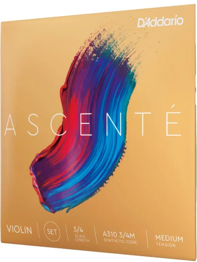 Струни для скрипки D'Addario A310 3/4M Ascenté Violin String Set 3/4 Scale Medium Tension