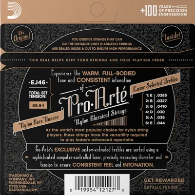 Струни D'Addario EJ46 Pro-Arte Hard Tension