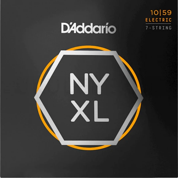 Струны D'Addario NYXL1059 NYXL Electric Regular Light 7-String 10-59