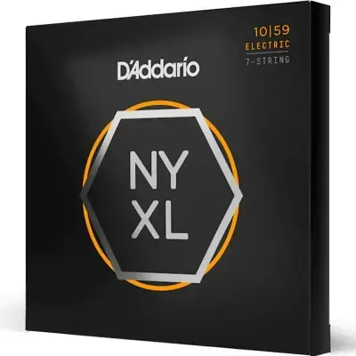 Струни D'Addario NYXL1059 NYXL Electric Regular Light 7-String 10-59