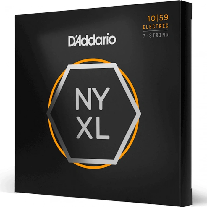 D'Addario NYXL1059 NYXL Electric Regular Light 7-String 10-59
