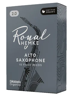 D'Addario RHKP10ASX200 Royal Hemke Organic Alto Sax #2.0 10 Pack
