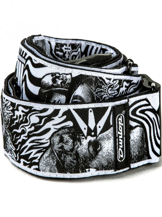 Ремінь для гітари Ремінь для гітари Dunlop ILD04 Ilovedust Skulls Strap