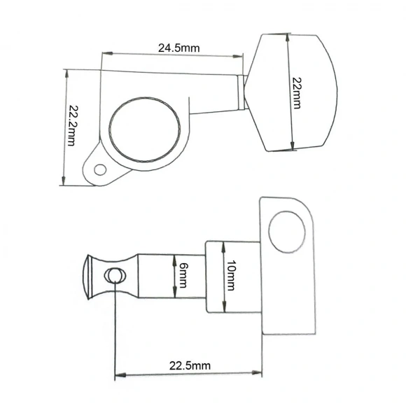 Кілки Overtone MHA112 BK 6R Кілки Overtone MHA112 BK 6R