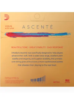D'Addario A310 4/4M Ascenté Violin String Set 4/4 Scale Medium Tension