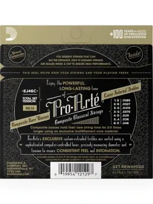 Струни D'Addario EJ46C Pro-Arte Composite Hard Tension