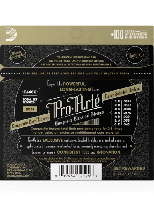 D'Addario EJ46C Pro-Arte Composite Hard Tension